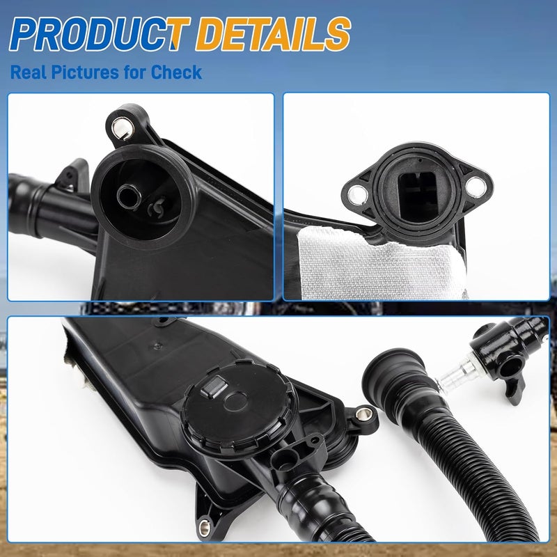 VODCACA PC3Z6A785A Air Oil Separator Assembly Fit for 2023 2024 Ford F250 F350 Super Duty OR 2011+ 6.7L Powerstroke Diesel Replace# PC3Z-6A785-A PC3Q-6A785-AB - Image 5